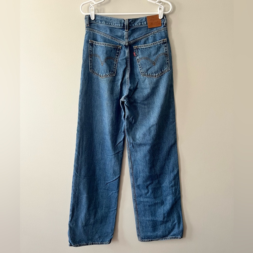 Levi’s Women’s High Loose Medium Wash Wide Leg Jeans Size 27 - Picture 6 of 8